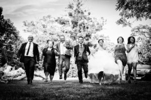 photo de groupe de mariage